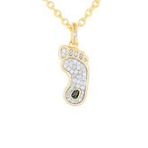 North Carolina Drip! Sterling Silver 14K YG Plating Diamond Pendant With Chain